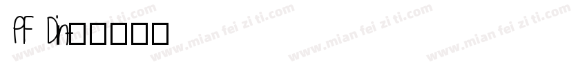 PF Din字体转换